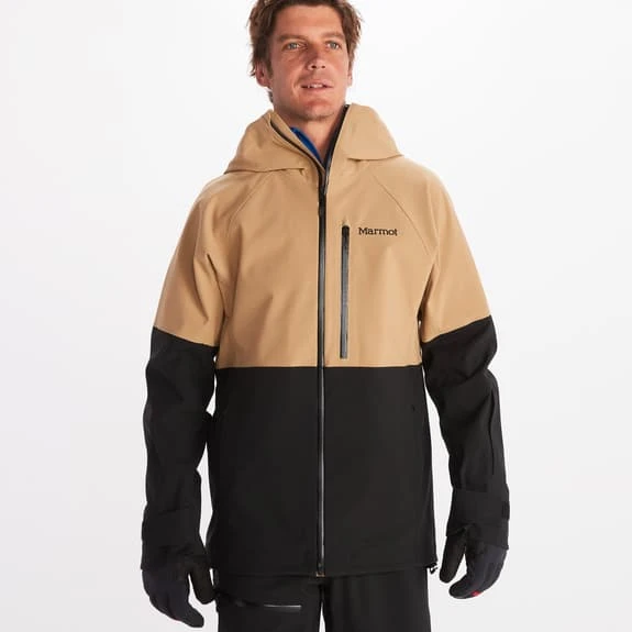 Marmot Refuge Pro Hooded Jacket Light Brown Black 3 Marmot Refuge Pro Hooded Jacket Light Brown Black - Image 3
