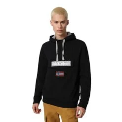 Napapijri Burgee Wint 1 Hoodie Black -Nordis Camping Shop nap na4fqk041 006