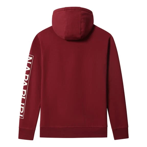Napapijri Badas Hoodie Maroon White 5 Napapijri Badas Hoodie Maroon White - Image 5