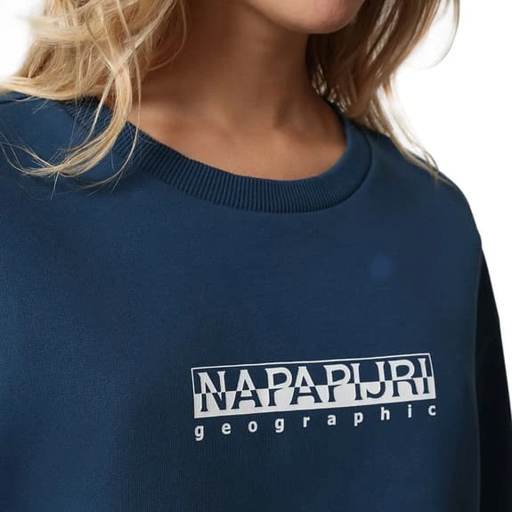 Napapijri B-Box Cropped Sweatshirt Blue Women 5 Napapijri B-Box Cropped Sweatshirt Blue Women - Image 5