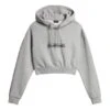 Napapijri Box Crop 2 Hoodie Light Grey Women