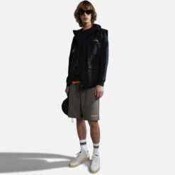 Napapijri Box Shorts Dark Grey Orange -Nordis Camping Shop nap np0a4gaoh311 004