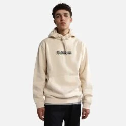 Napapijri Box 1 Hoodie White Cream Black 10 Napapijri Box 1 Hoodie White Cream Black -Nordis Camping Shop nap np0a4gbens51 005