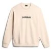 Napapijri Box Sweatshirt White Cream Orange