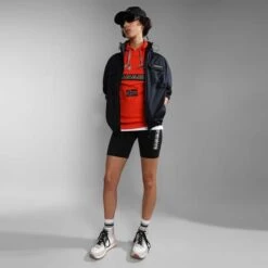 Napapijri Burgee Hoodie Orange Black 9 Napapijri Burgee Hoodie Orange Black -Nordis Camping Shop nap np0a4gbgr051 004