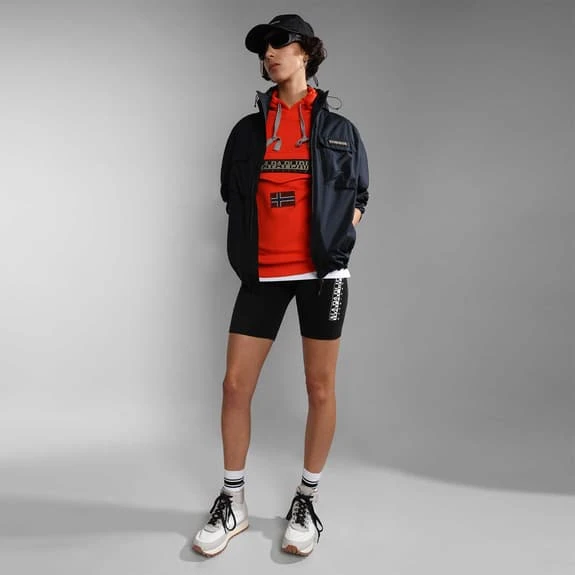 Napapijri Burgee Hoodie Orange Black 4 Napapijri Burgee Hoodie Orange Black - Image 4