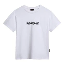 Napapijri Box Short Sleeve T-Shirt Pure White Black Women
