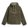 Napapijri Burgee Half Zip Hoodie Dark Green