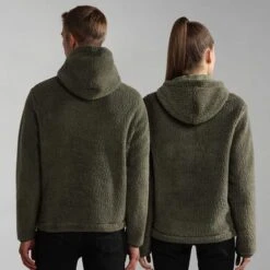 Napapijri Burgee Half Zip Hoodie Dark Green -Nordis Camping Shop nap np0a4gj3gae 004