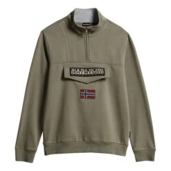 Napapijri Burgee Half Zip 1 Sweatshirt Dark Green
