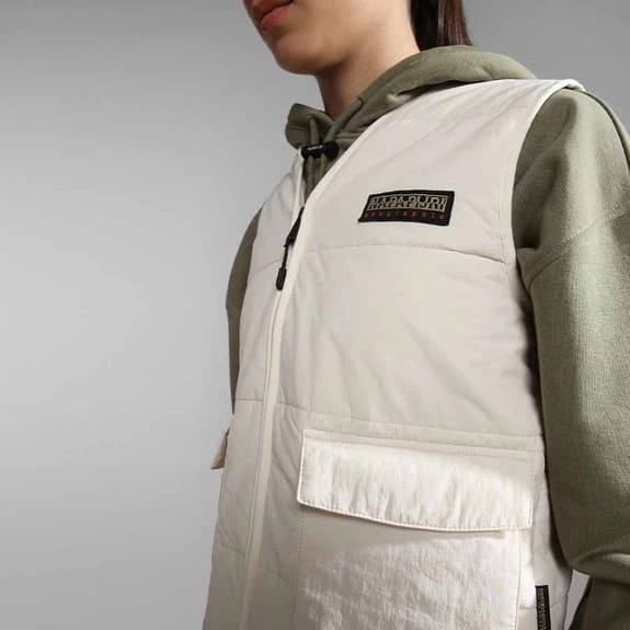 Napapijri Wild Cream Gilet White Women 6 Napapijri Wild Cream Gilet White Women - Image 6