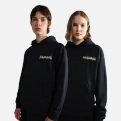 Napapijri Freestyle Hoodie Jet Black -Nordis Camping Shop nap np0a4glxt41 003