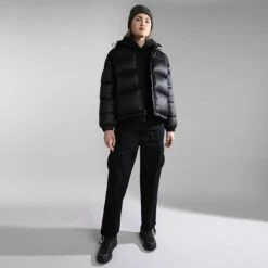 Napapijri Freestyle Hoodie Jet Black -Nordis Camping Shop nap np0a4glxt41 004