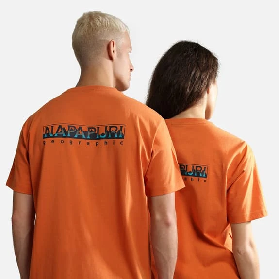 Napapijri Telemark T-Shirt Orange 4 Napapijri Telemark T-Shirt Orange - Image 4