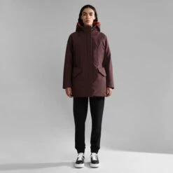 Napapijri Rankine 1 Jacket Reddish Brown Women -Nordis Camping Shop nap np0a4gpsre7 004