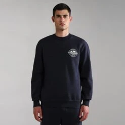 Napapijri Hitra Sweatshirt Navy Blue -Nordis Camping Shop nap np0a4gqp176 003