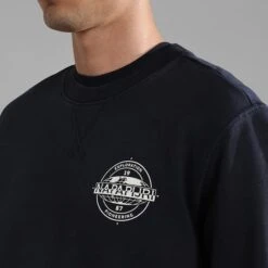 Napapijri Hitra Sweatshirt Navy Blue -Nordis Camping Shop nap np0a4gqp176 005