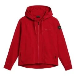 Napapijri Morona Full Zip Hoodie Red Black Women