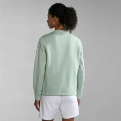 Napapijri Loja Sweatshirt Mint Green Women -Nordis Camping Shop nap np0a4gxxg1e1 004