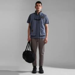 Napapijri Ambato Gilet Blue Black -Nordis Camping Shop nap np0a4gzdb4d1 004