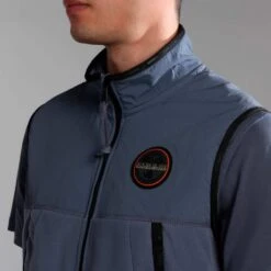 Napapijri Ambato Gilet Blue Black -Nordis Camping Shop nap np0a4gzdb4d1 006