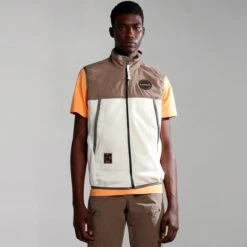 Gilet Napapijri Ambato White Brown 8 Gilet Napapijri Ambato White Brown -Nordis Camping Shop nap np0a4gzdn1a1 003