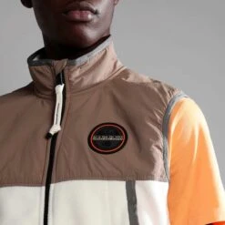 Gilet Napapijri Ambato White Brown 11 Gilet Napapijri Ambato White Brown -Nordis Camping Shop nap np0a4gzdn1a1 006