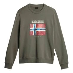 Napapijri Guiro Sweatshirt Green Red