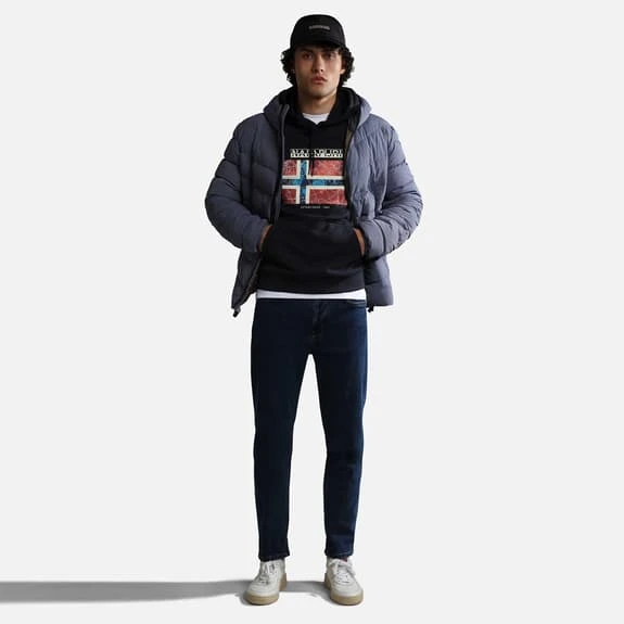 Napapijri Guiro Hoodie Navy Blue Red 4 Napapijri Guiro Hoodie Navy Blue Red - Image 4