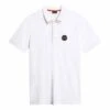 Napapijri Icale Short Sleeve Polo Shirt White Black