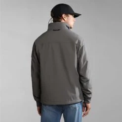 Napapijri Agard Jacket Grey -Nordis Camping Shop nap np0a4h1zh311 004