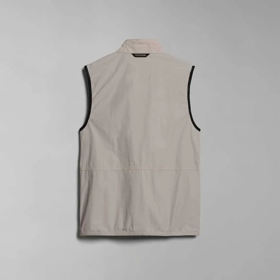 Napapijri Rionapo Vest Beige Black Orange 2 Napapijri Rionapo Vest Beige Black Orange - Image 2