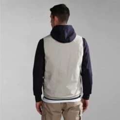 Napapijri Rionapo Vest Beige Black Orange 9 Napapijri Rionapo Vest Beige Black Orange -Nordis Camping Shop nap np0a4h2qn901 004
