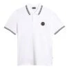 Napapijri Macas Short Sleeve Polo Shirt White Black