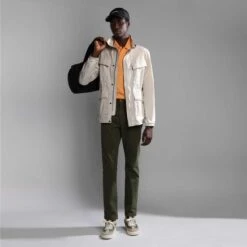 Napapijri Macas Short Sleeve Polo Shirt Orange Black White -Nordis Camping Shop nap np0a4h5za571 003