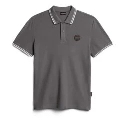 Napapijri Macas Short Sleeve Polo Shirt Grey