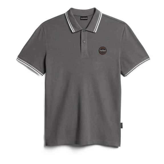 Napapijri Macas Short Sleeve Polo Shirt Grey 1 Napapijri Macas Short Sleeve Polo Shirt Grey