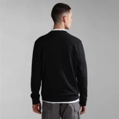 Napapijri Balis Crew Sweatshirt Black -Nordis Camping Shop nap np0a4h890411 005