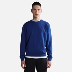 Napapijri Balis Crew Sweatshirt Blue -Nordis Camping Shop nap np0a4h89b5a1 003