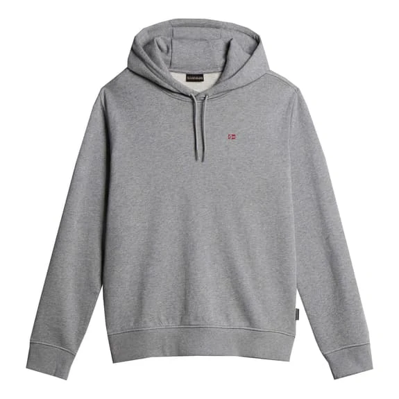 Napapijri Balis Hoodie Grey Red 1 Napapijri Balis Hoodie Grey Red