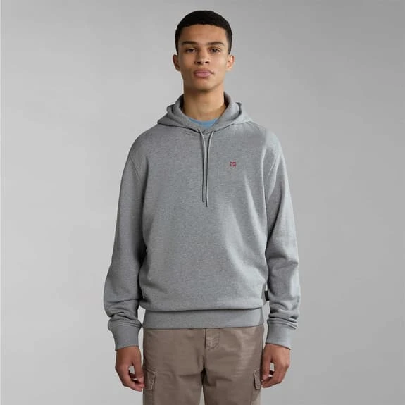 Napapijri Balis Hoodie Grey Red 6 Napapijri Balis Hoodie Grey Red - Image 6