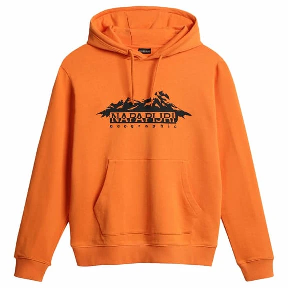 Napapijri Racing Hoodie Orange Black 1 Napapijri Racing Hoodie Orange Black