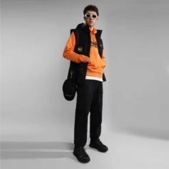 Napapijri Racing Hoodie Orange Black 10 Napapijri Racing Hoodie Orange Black -Nordis Camping Shop nap np0a4ha4a1z1 005