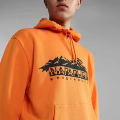 Napapijri Racing Hoodie Orange Black 11 Napapijri Racing Hoodie Orange Black -Nordis Camping Shop nap np0a4ha4a1z1 006