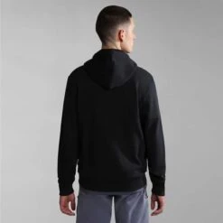 Napapijri Balis Full Zip Hoodie Jet Black -Nordis Camping Shop nap np0a4hhv0411 004