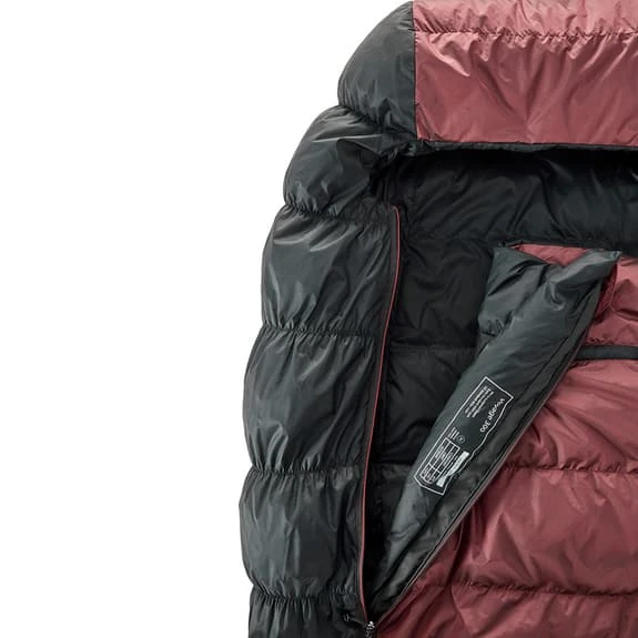 Nordisk Voyage 300 L Zip L +1C Sleeping Bag Maroon Black 5 Nordisk Voyage 300 L Zip L +1C Sleeping Bag Maroon Black - Image 5