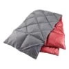 Nordisk Kiby Packable Down Travel Blanket Dark Grey Red