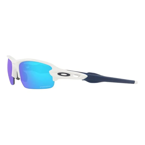 Oakley Flak XXS Glasses Matte White With Prizm Sapphire Lenses Kids 3 Oakley Flak XXS Glasses Matte White With Prizm Sapphire Lenses Kids - Image 3