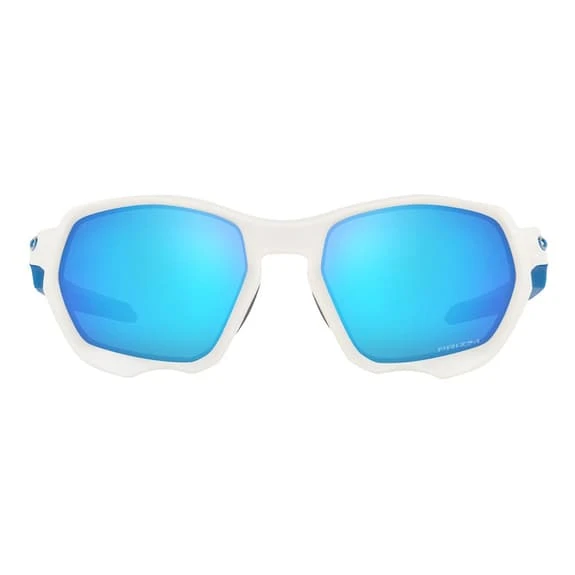 Oakley Plazma Glasses Matte White With Prizm Sapphire Lenses 2 Oakley Plazma Glasses Matte White With Prizm Sapphire Lenses - Image 2
