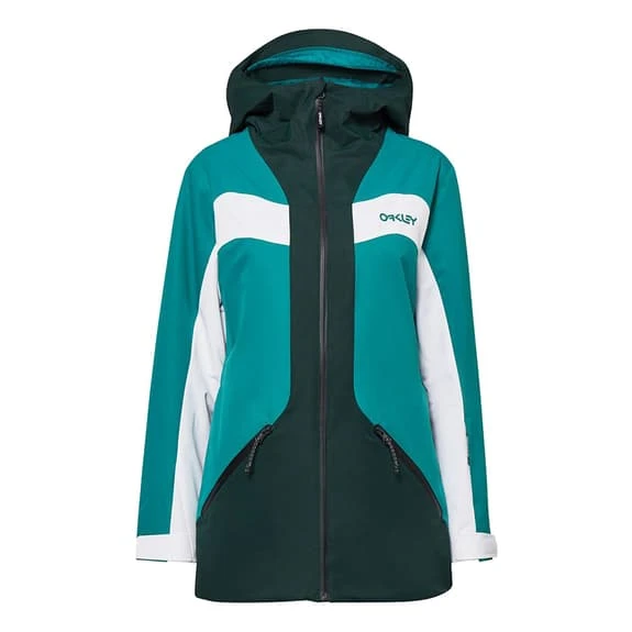 Oakley TNP TBT Hooded Jacket Turquoise Dark Green Women 1 Oakley TNP TBT Hooded Jacket Turquoise Dark Green Women